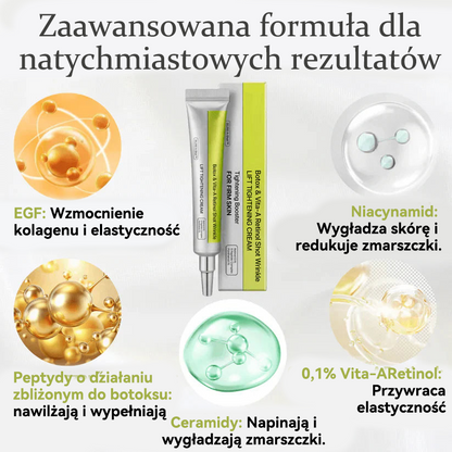 🎉👏🌿Dumnie opracowane i zatwierdzone przez polskie instytucje💫Tiworld® Zaawansowany krem liftingująco-odnawiający z peptydami o działaniu podobnym do botoksu + retinolem Vita-A – tylko dziś 70% zniżki