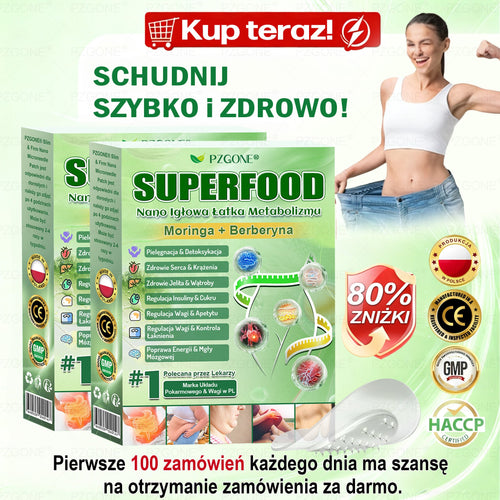 🎉🎉Oficjalny Sklep | 👩‍⚕️🎁 𝐏𝐙𝐆𝐎𝐍𝐄® Superfood 𝑵𝒂𝒏𝒐 Mikronakłuwana Plaster 🇵🇱(Tylko raz dziennie, widoczne zmiany już w 7 dni)✅ Na otyłość, 🅛🅞🅞🅢🅔 🅢🅚🅘🅝 wiotką skórę, cukrzycę, bezdech senny, problemy ze stawami i wiele więcej