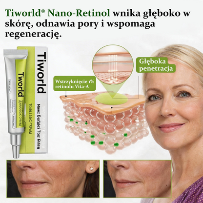 🎉👏🌿Dumnie opracowane i zatwierdzone przez polskie instytucje💫Tiworld® Zaawansowany krem liftingująco-odnawiający z peptydami o działaniu podobnym do botoksu + retinolem Vita-A – tylko dziś 70% zniżki